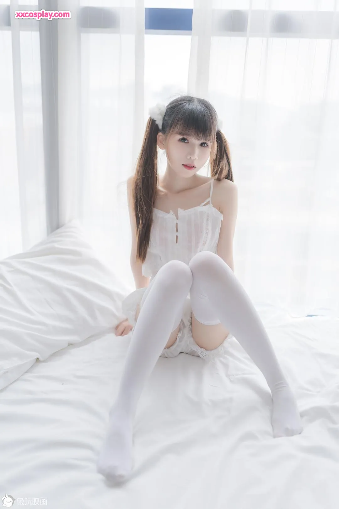 兔玩映画 白色双马尾